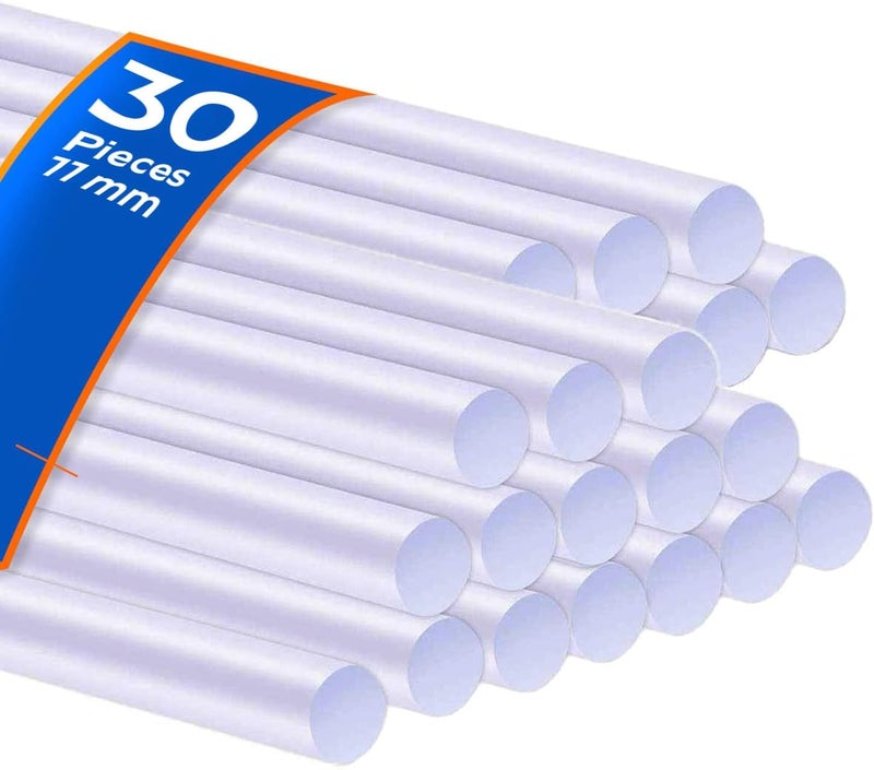 درافل أعواد غراء دورافيل شديدة التحمل للأعمال اليدوية والمشاريع المنزلية، عبوة من 30 قطعة، 11 مم × 300 مم - Image 1